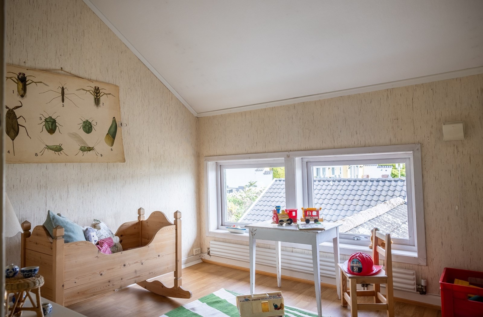 Et av soverommene er innredet som barnerom. Galleribilde