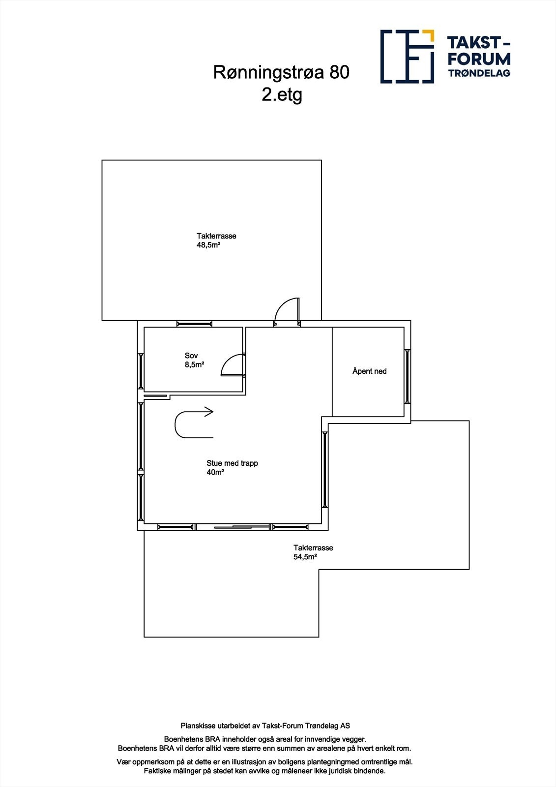 Planskisse 2. etasje Galleribilde