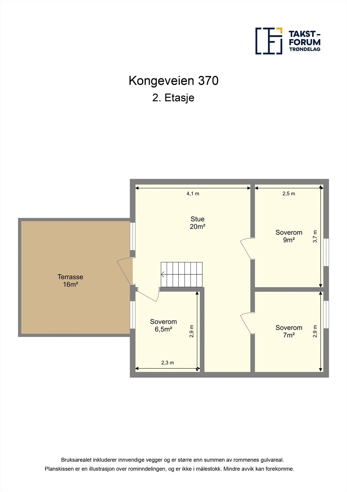 Planskisse 2. etasje. Galleribilde