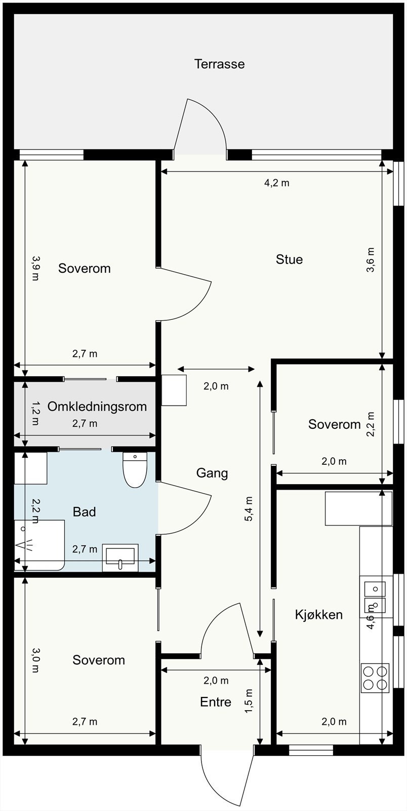 Plantegning 1.etasje. Galleribilde
