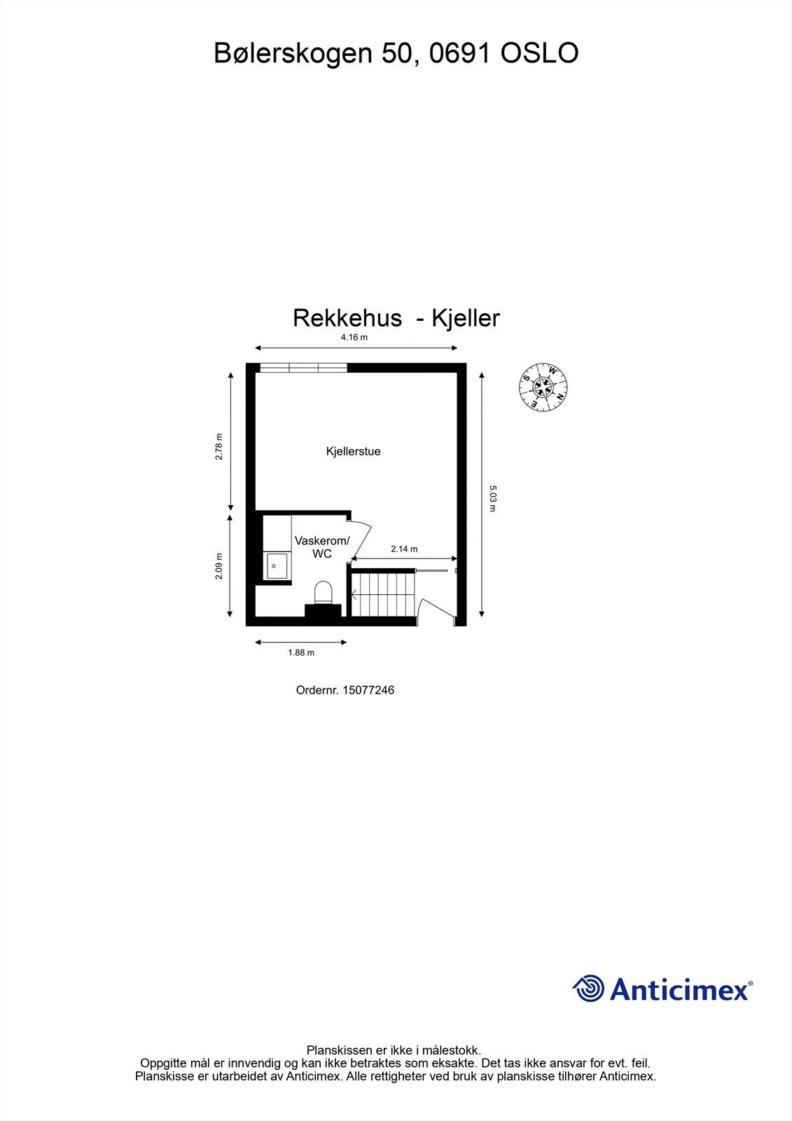 Plantegning - Rekkehus - Kjeller. Galleribilde