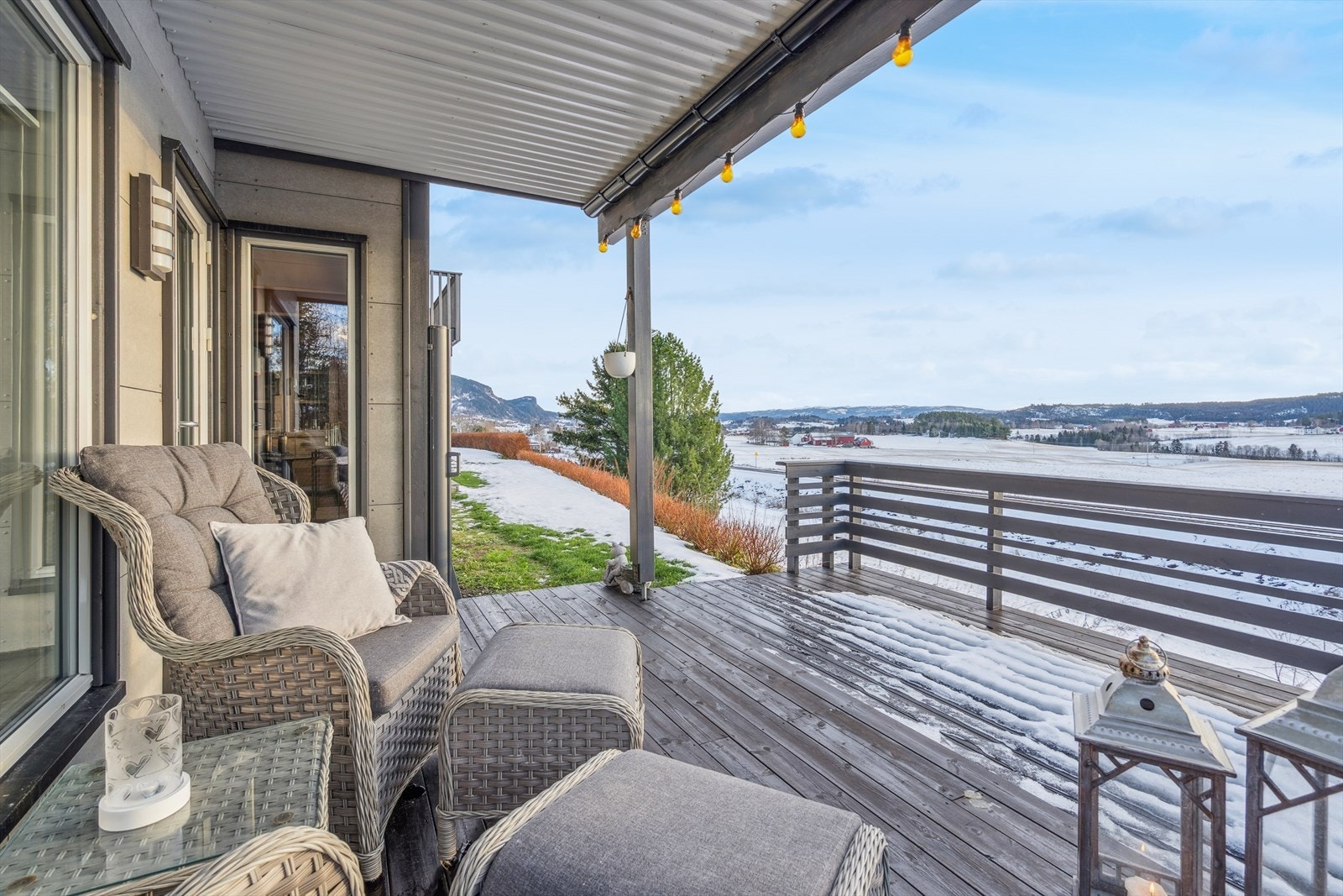 Leiligheten har en landlig og fredelig beliggenhet. Galleribilde