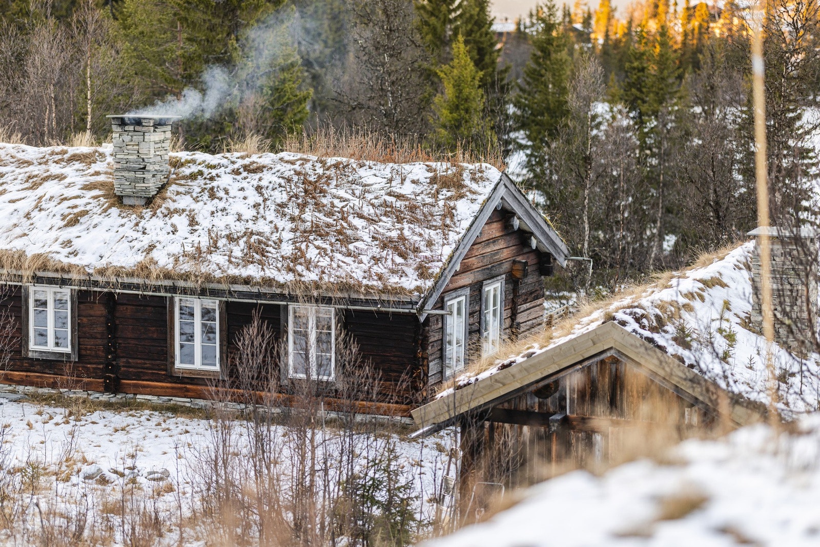Eiendommen inkluderer også tomten som ligger foran hytten (Nerre Tuvalie 27). Galleribilde