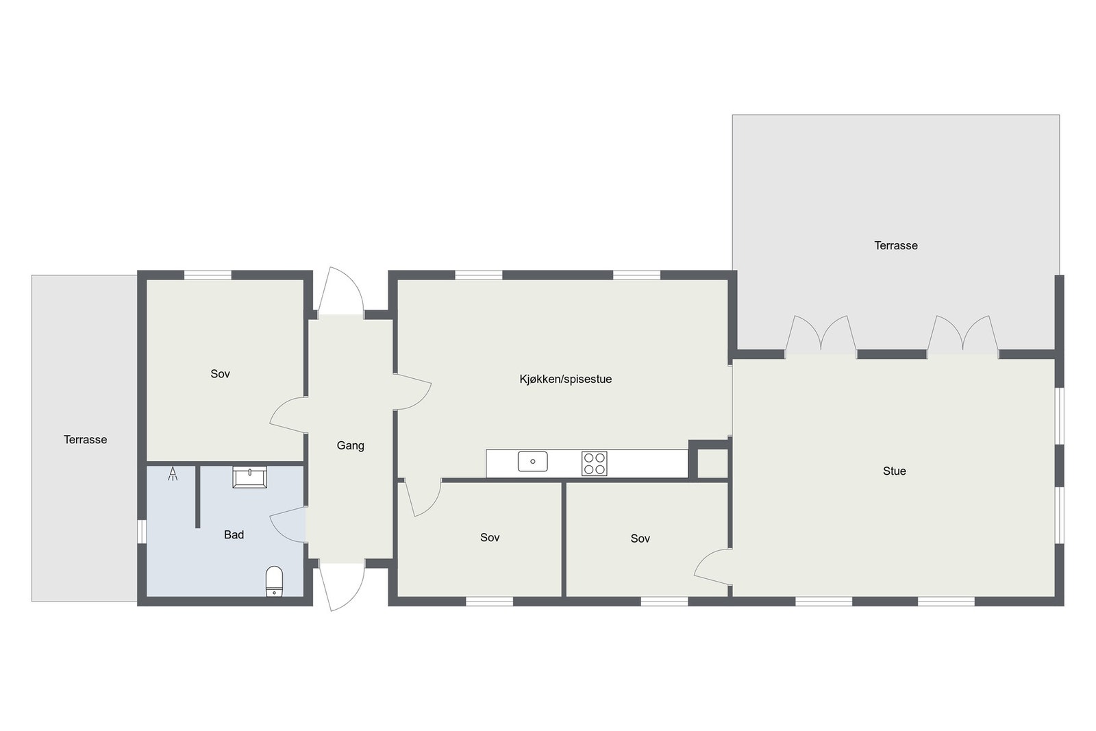 Plantegning - Hovedhytte: Galleribilde