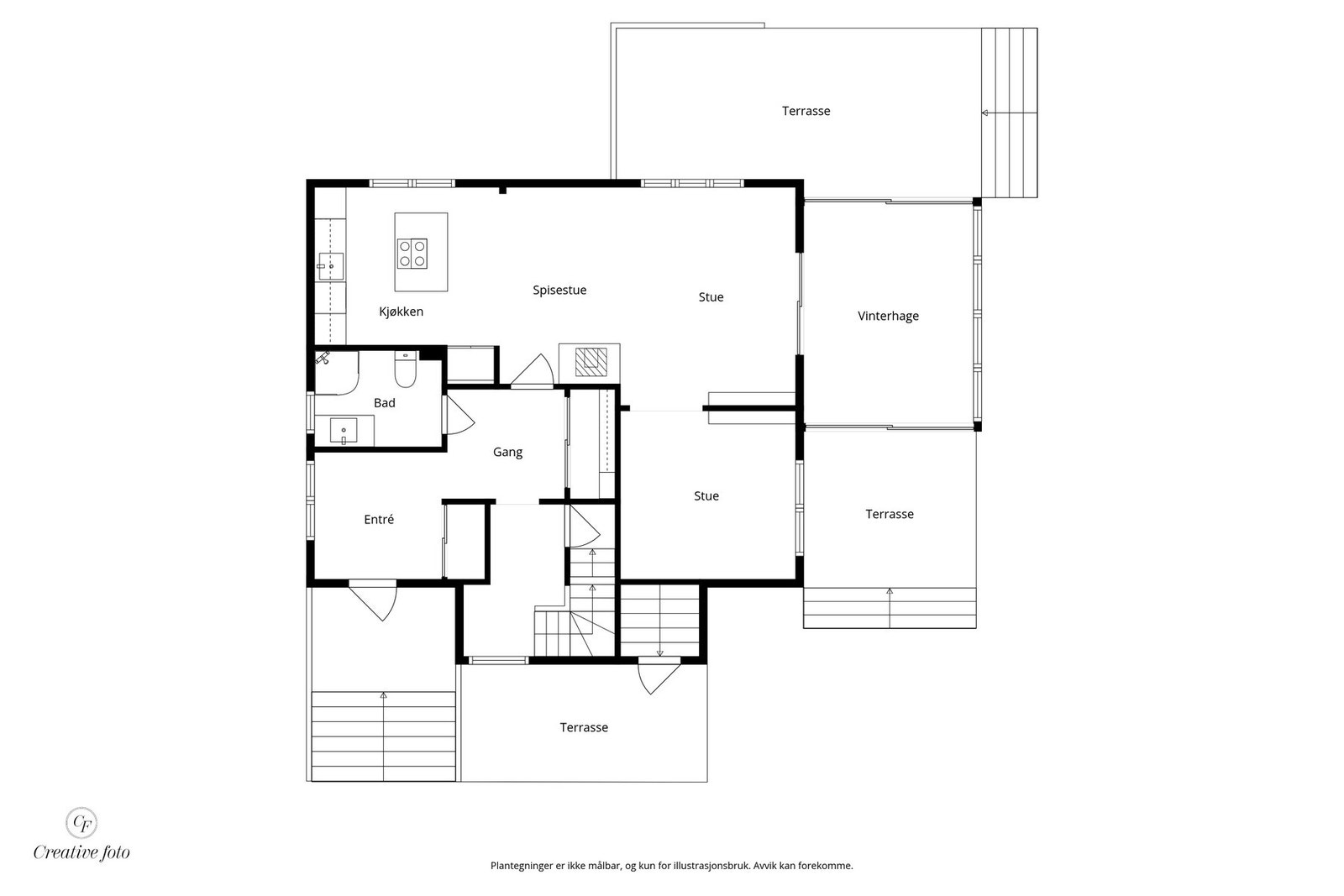 Plantegning 1. etasje. Galleribilde