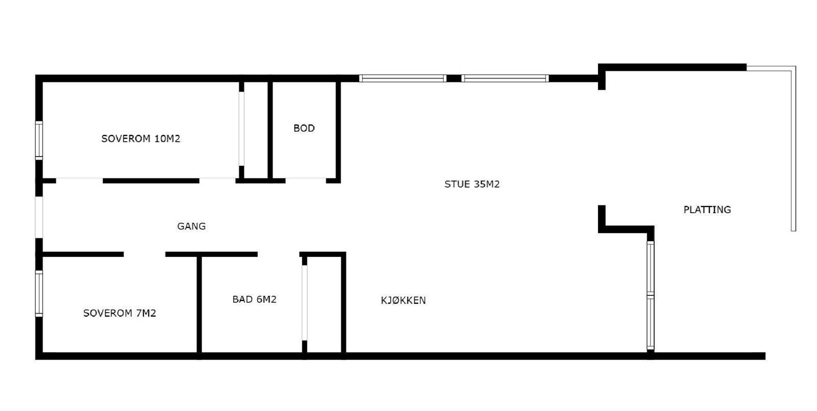 Planskisse Fergemannsvegen 1A Galleribilde