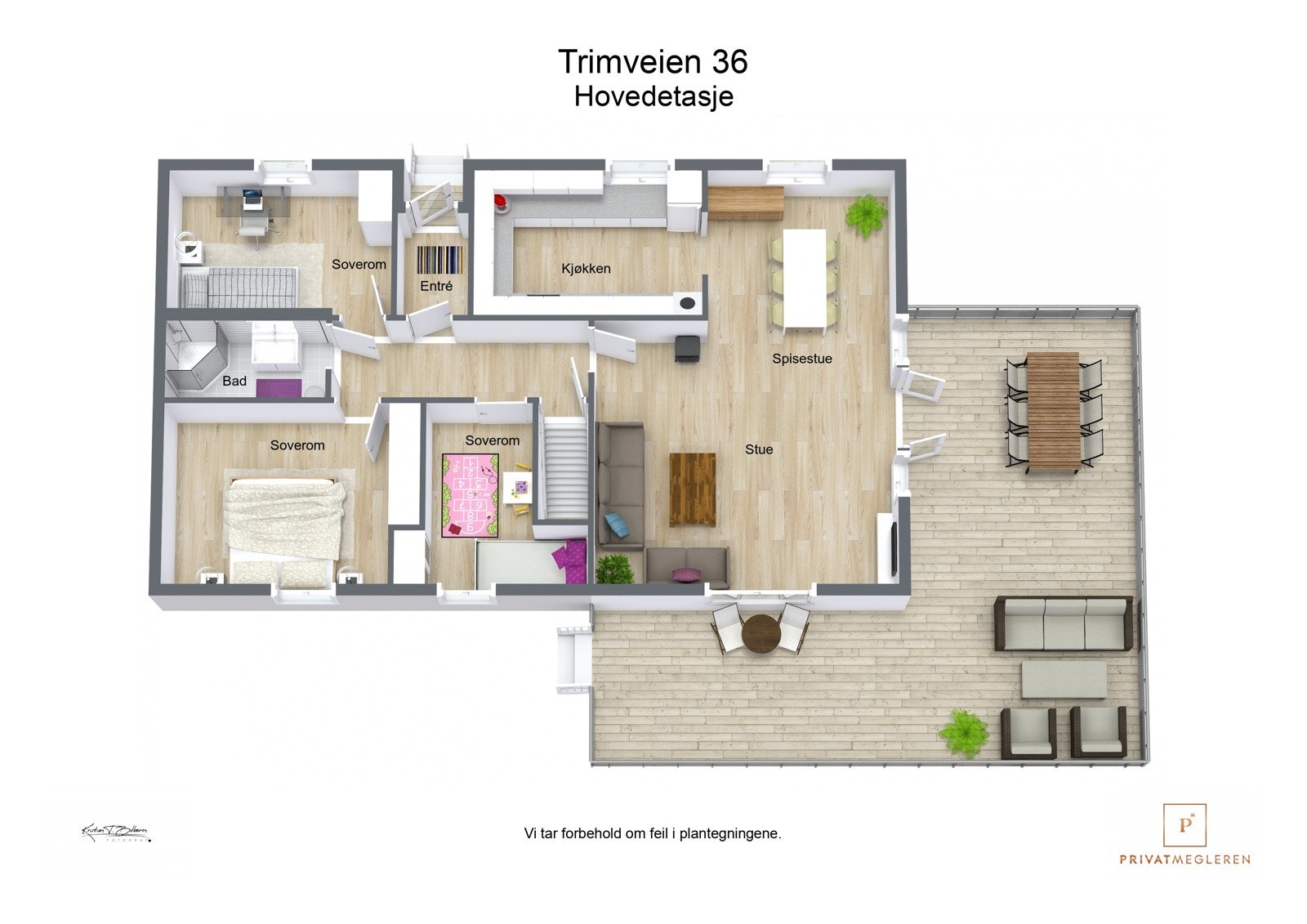 Plantegning 1. etasje Galleribilde