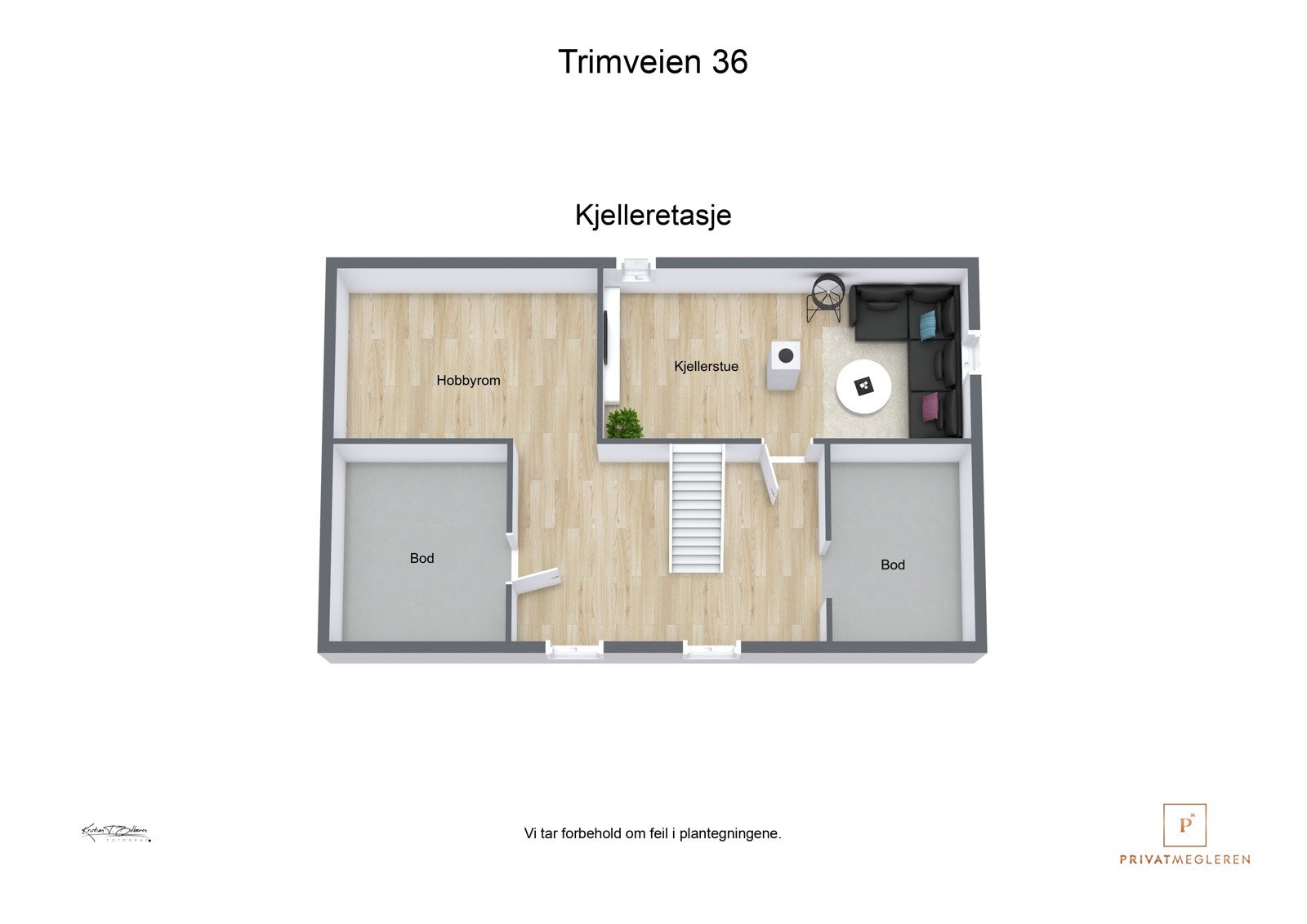 Plantegning kjelleretasje Galleribilde