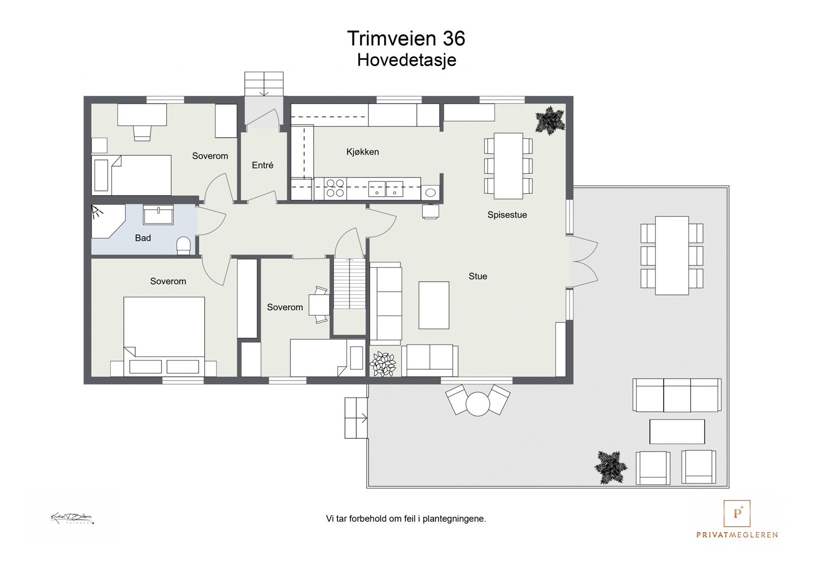 Plantegning 1. etasje Galleribilde