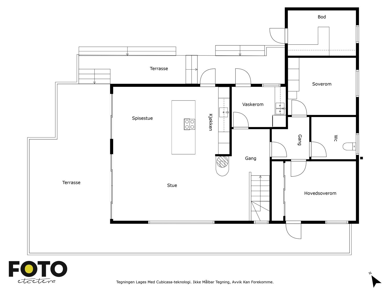 Plantegning 1. etasje Galleribilde
