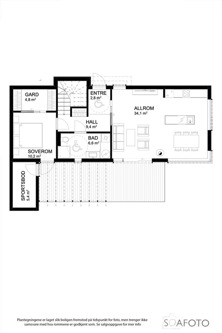 Planillustrasjon 1. etasje Galleribilde