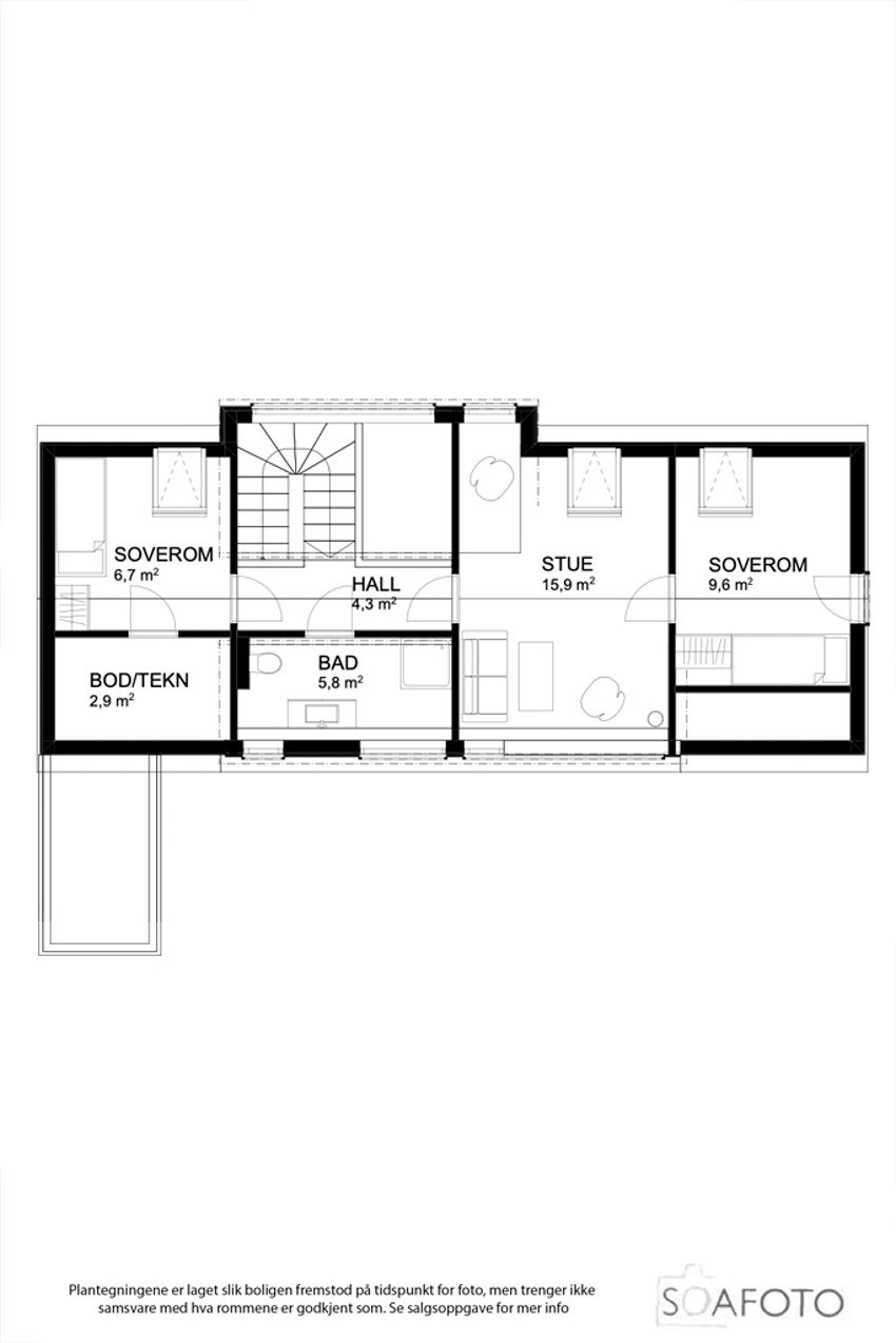 Planillustrasjon 2. etasje Galleribilde