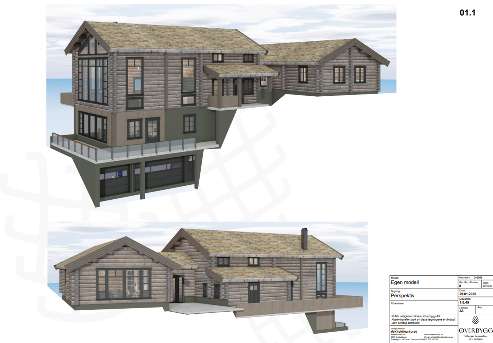 Det er gjennomført mulighetsstudie av Øverbygg, se vedlagte skisser i prospekt Galleribilde