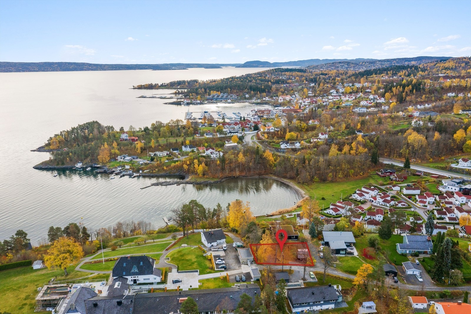 Vollen sentrum ligger like ved Galleribilde