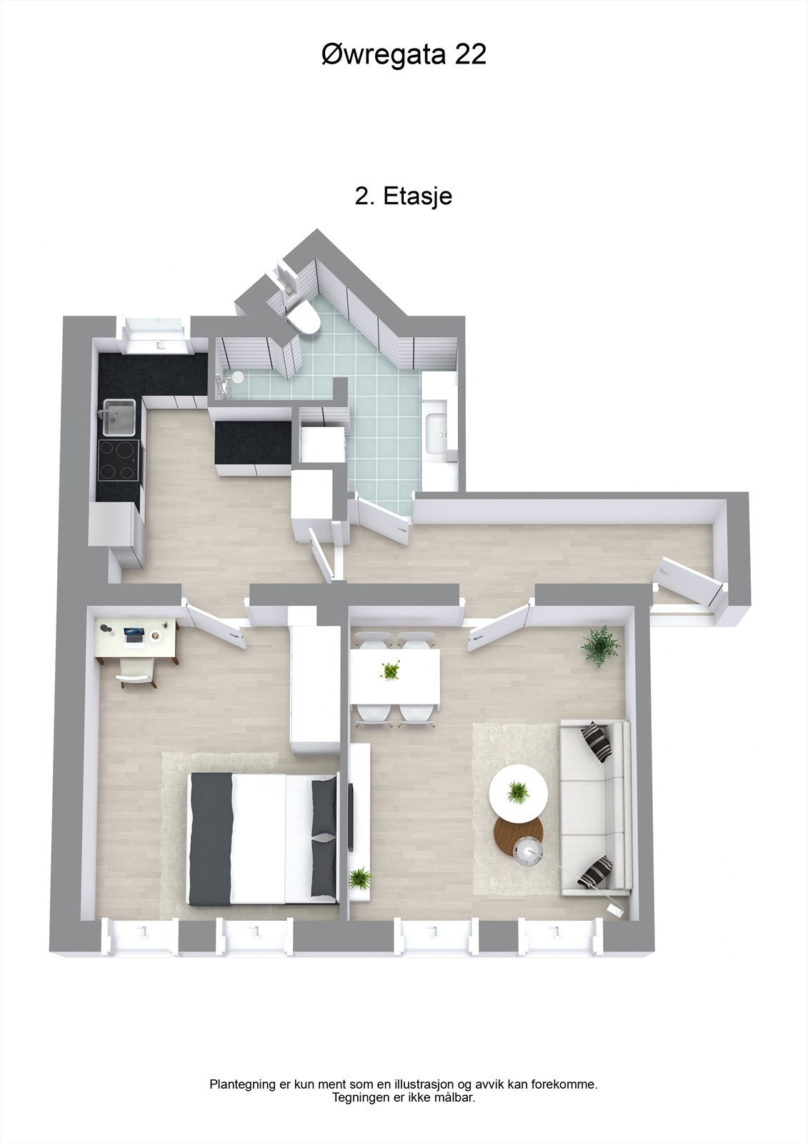 Plantegning. Galleribilde