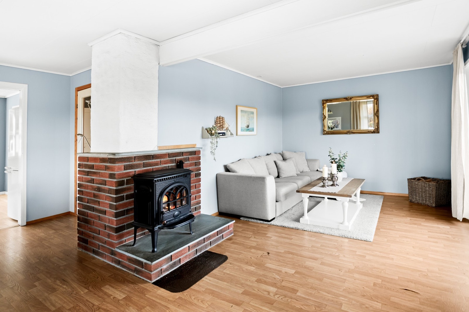 Peisovn som gir god oppvarming. Galleribilde