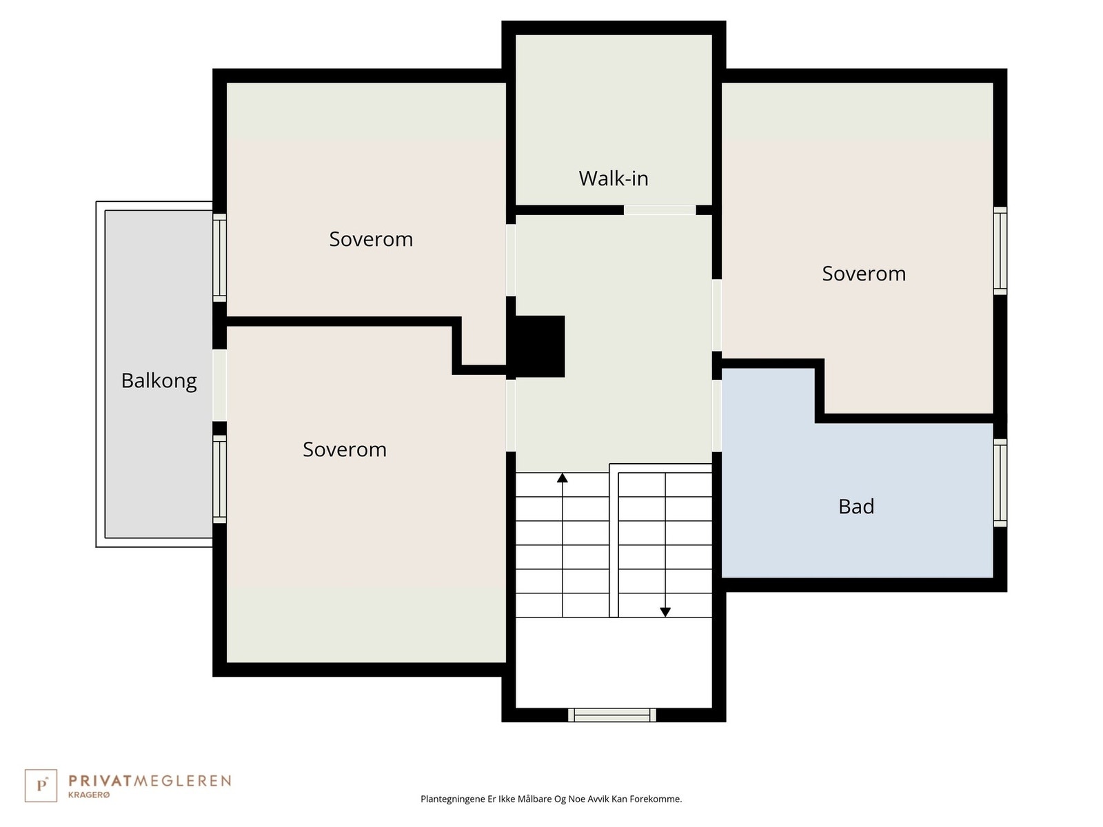 Plantegning loftsetasje. Galleribilde