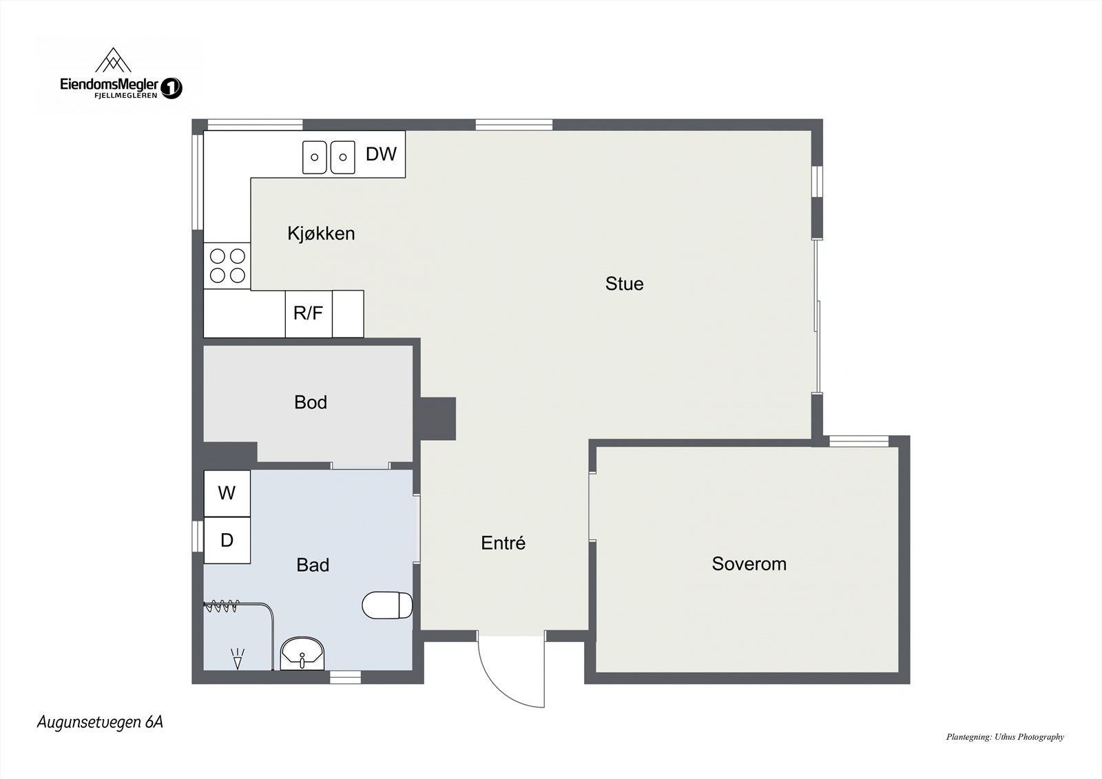 Plantegning - Augunsetvegen 6A Galleribilde