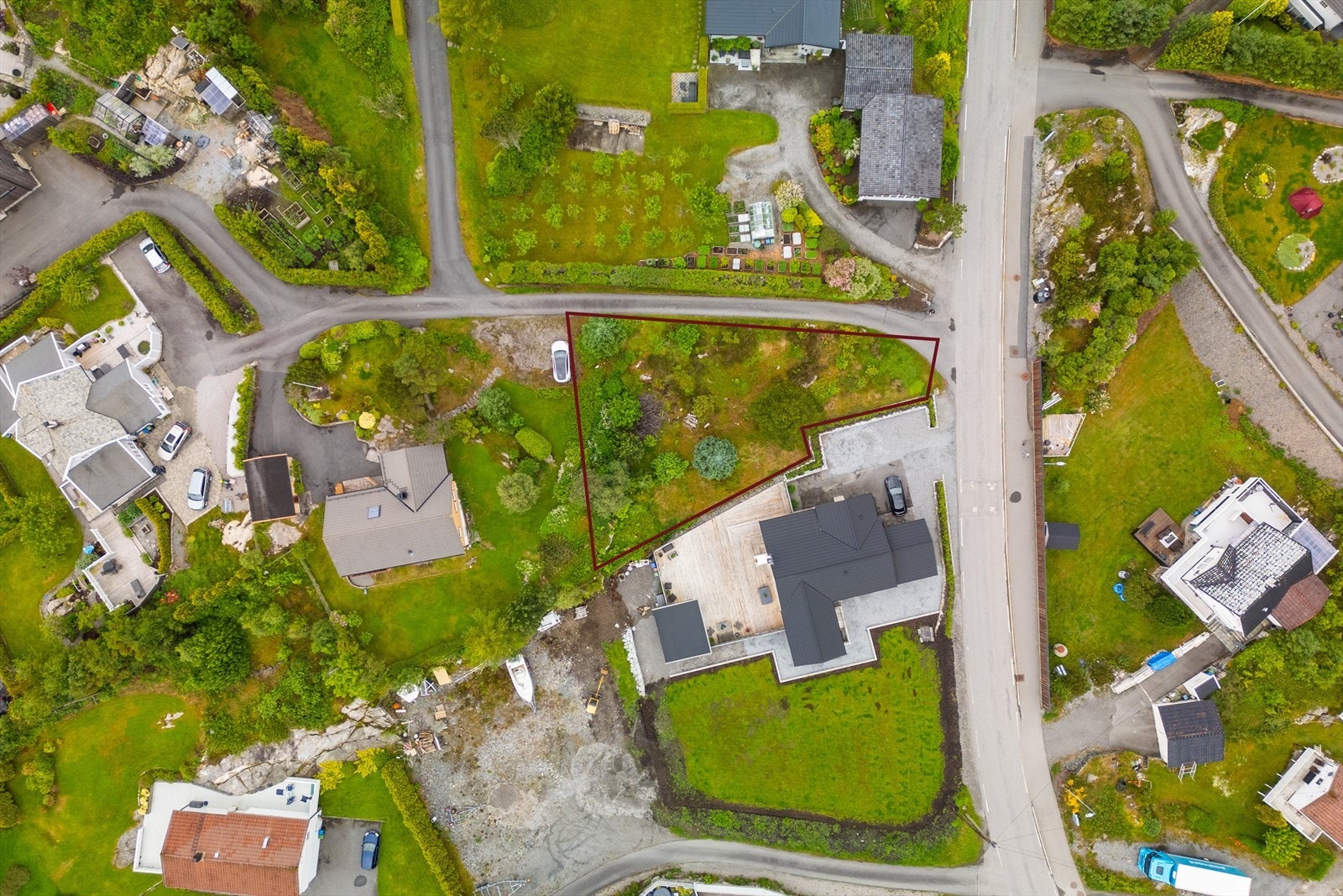 En boligtomt på 730 kvm med flott beliggenhet Galleribilde