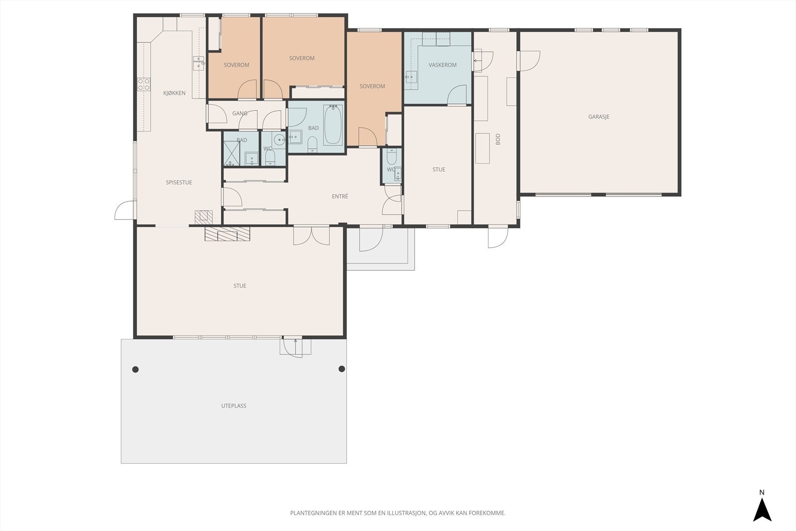 Plantegning Galleribilde