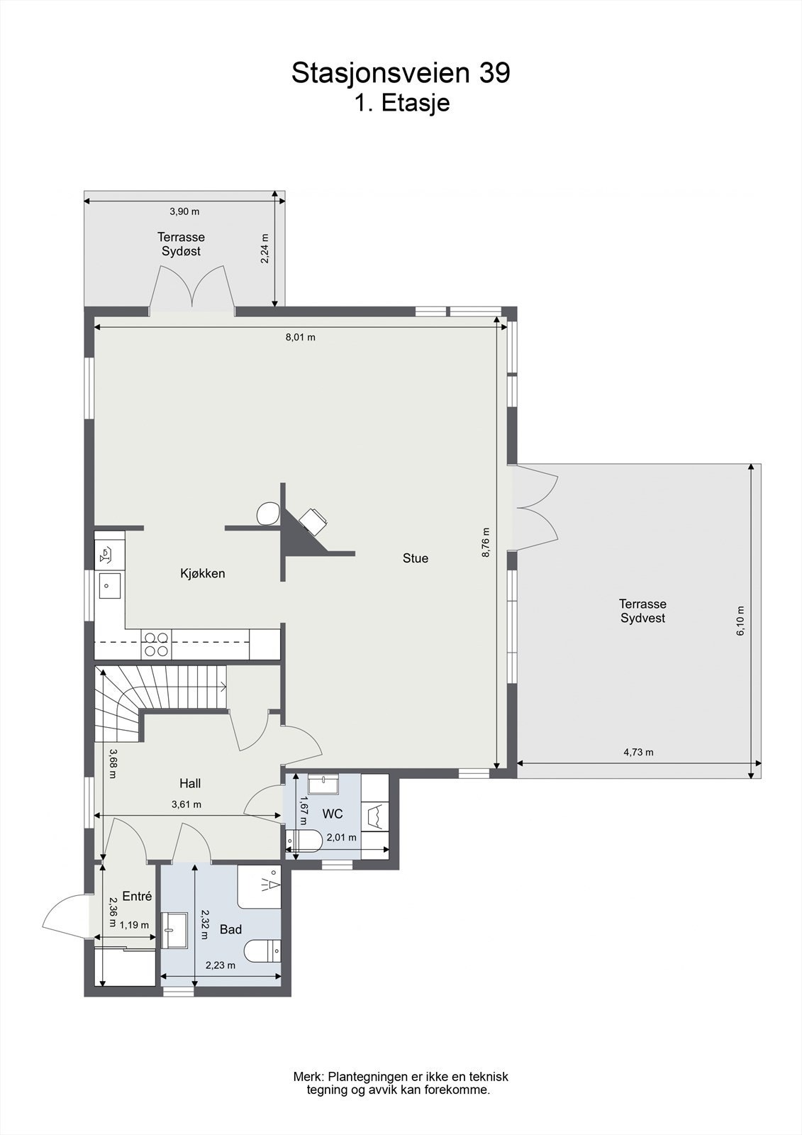 Plantegning 1.etasje. Galleribilde