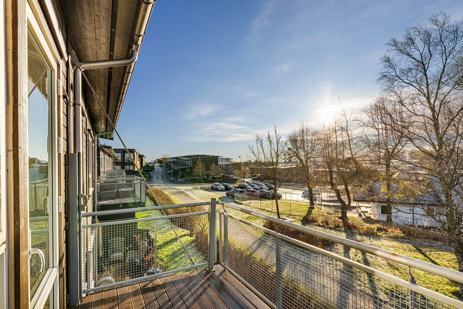 Balkong med utgang fra stue Galleribilde