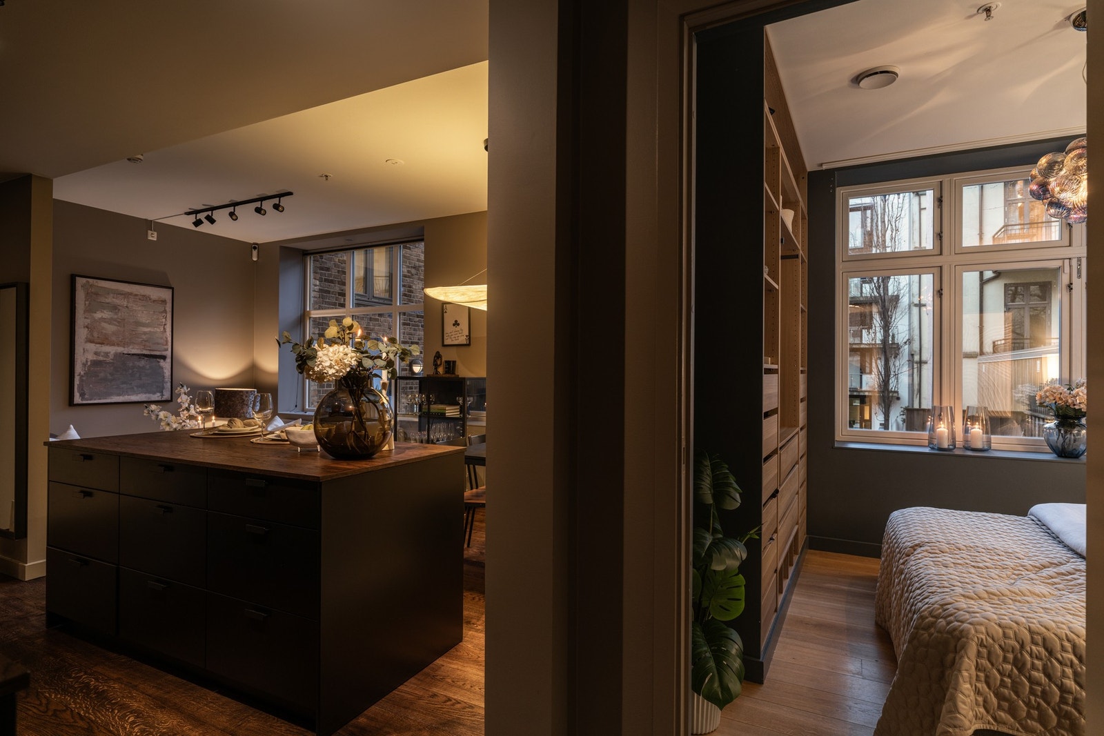 Kveldsstemning stue og soverom Galleribilde