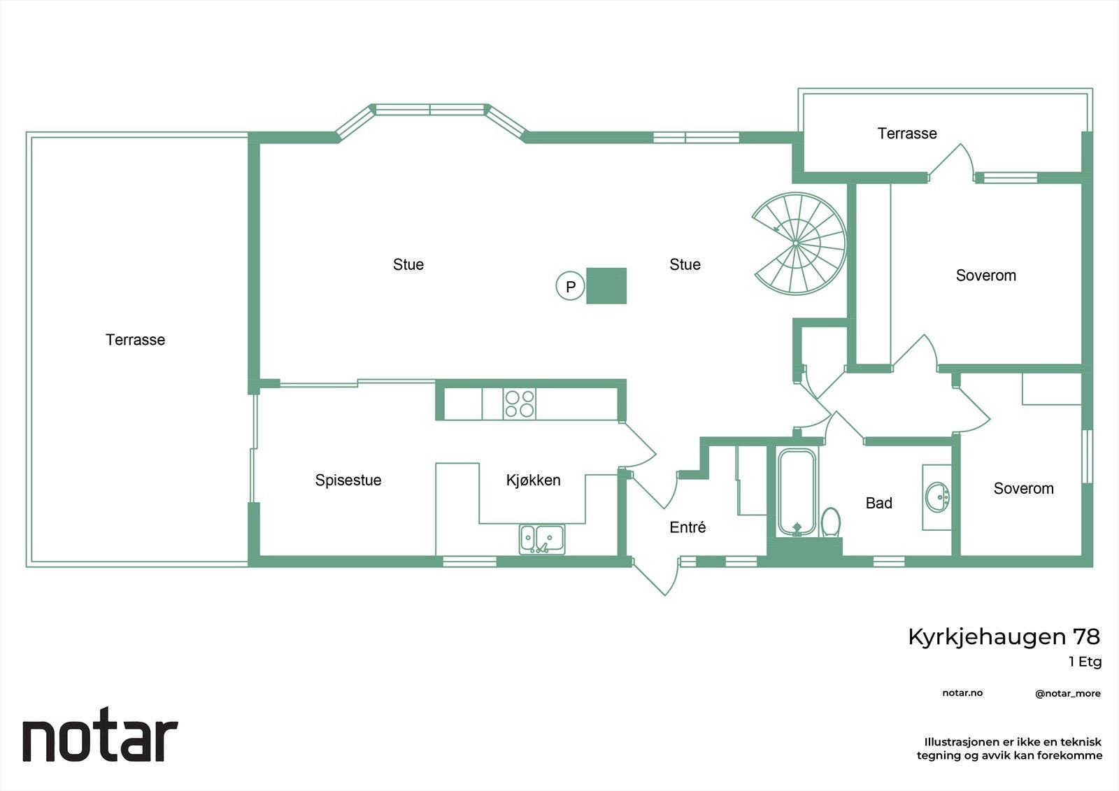 Plantegning 1.etasje Galleribilde