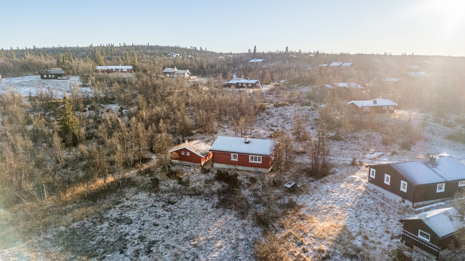 Fine turområder rett utenfor døra, stiene tar deg til blant annet Synet Galleribilde
