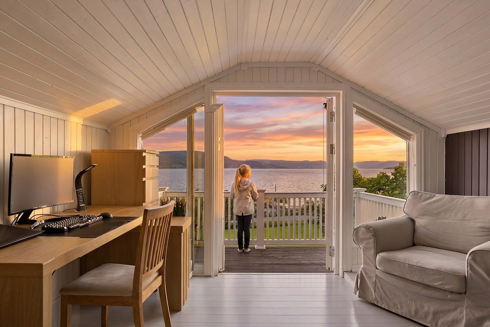 AI generert kveldsbilde Galleribilde