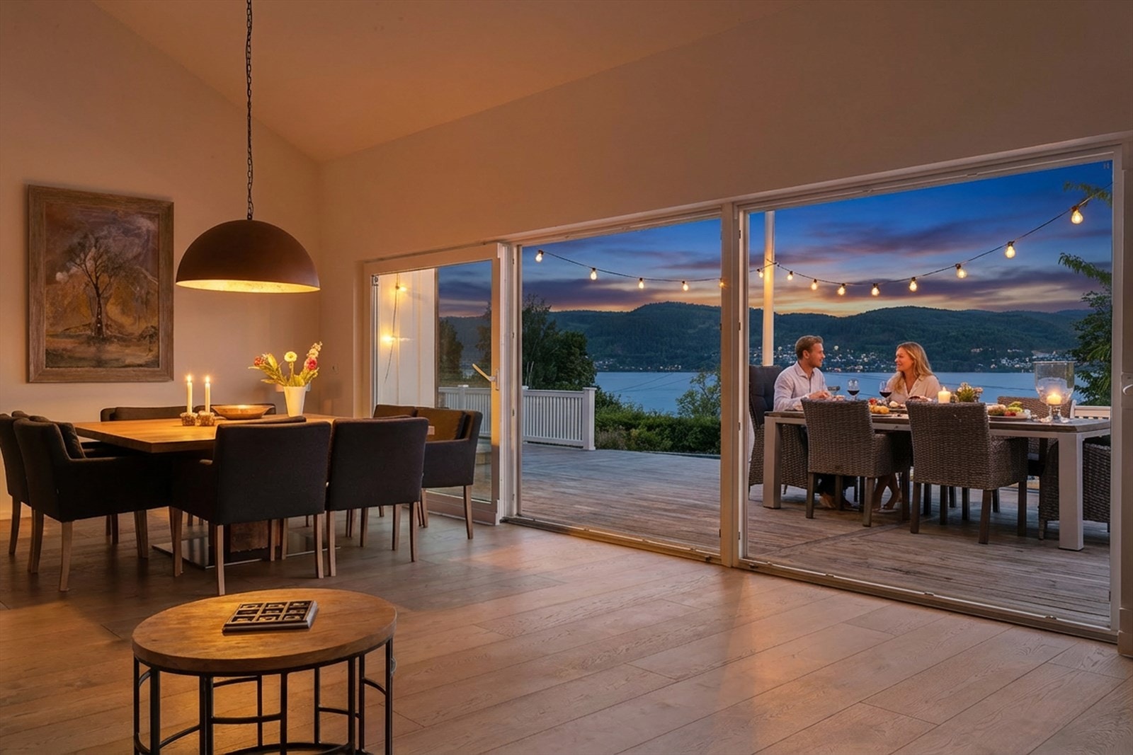 AI generert kveldsbildeAI generert kveldsbilde Galleribilde