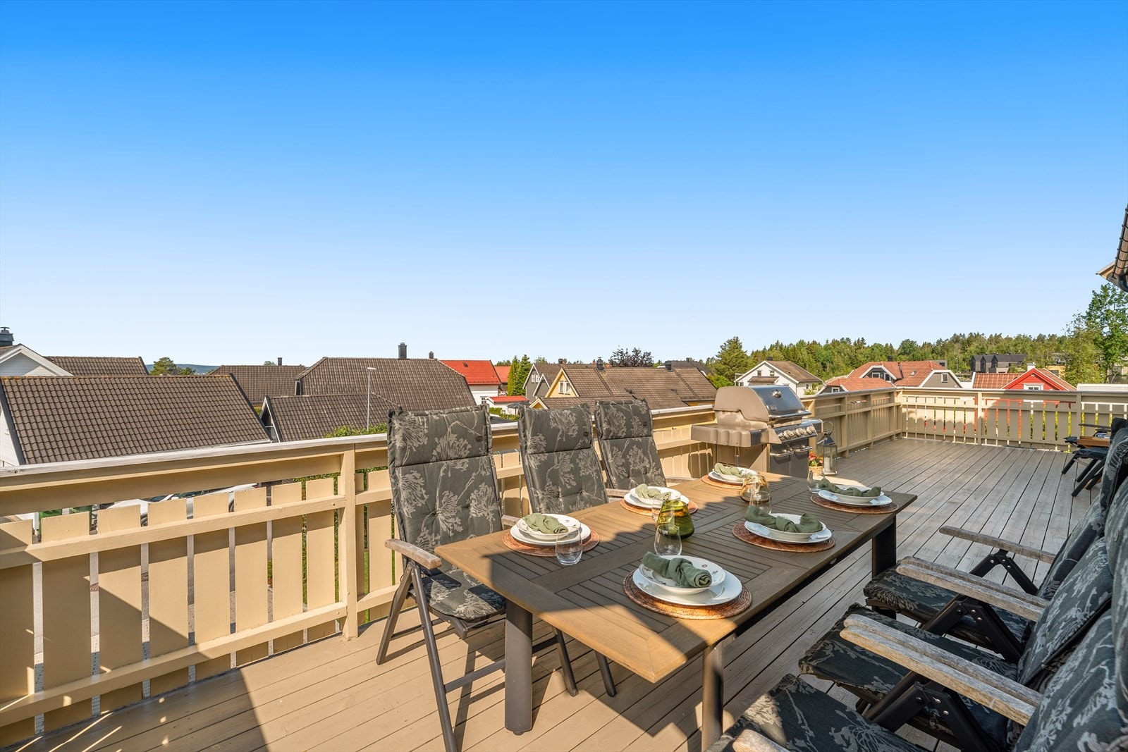 Sommerbilde fra terrassen Galleribilde