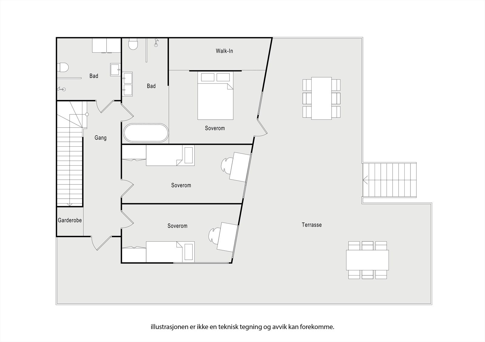 Plantegning 1.etg Galleribilde