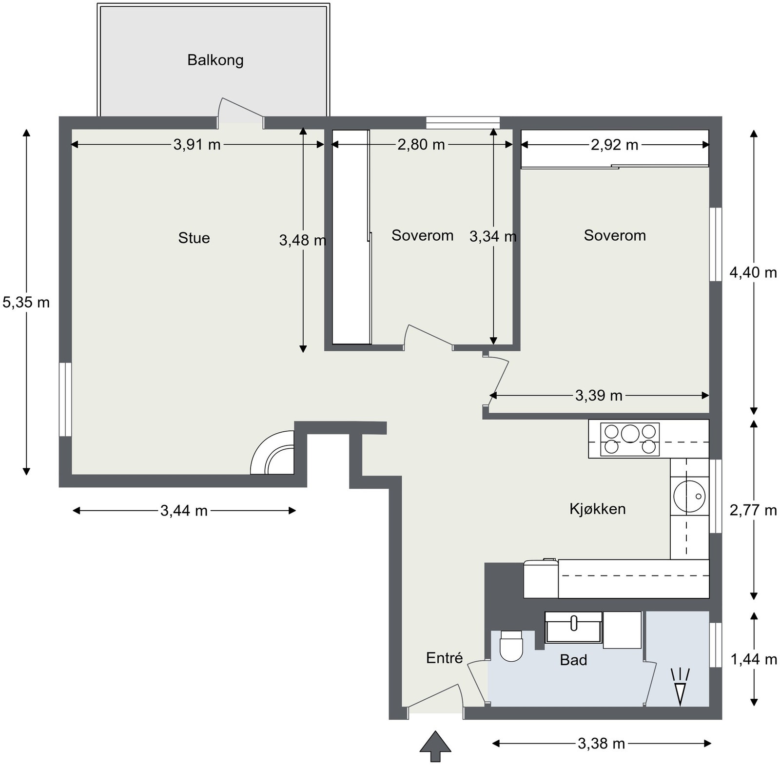 Planløsning Galleribilde