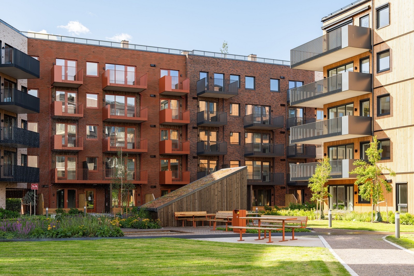 Pent opparbeidede fellesarealer Galleribilde