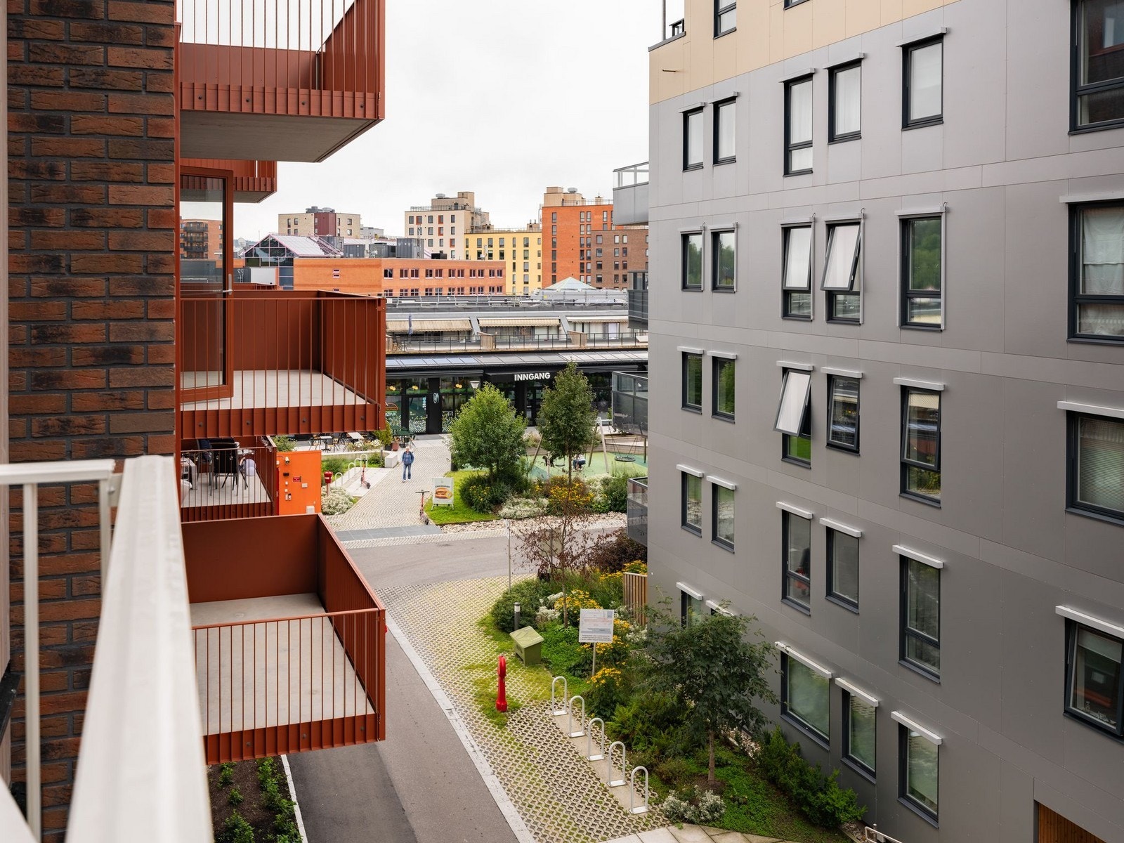 Utsikt fra balkongen Galleribilde