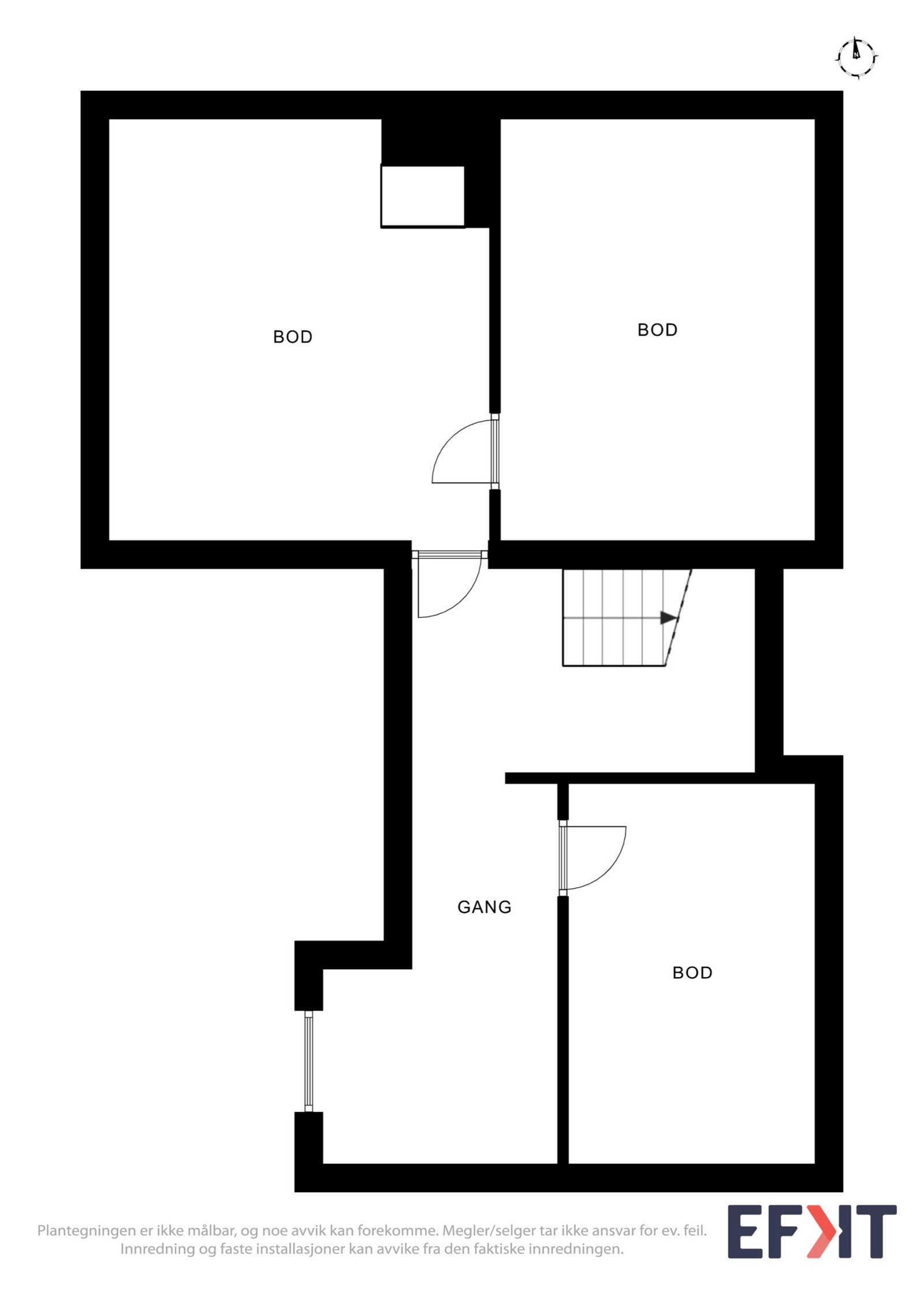 Planløsning 2. etasje Galleribilde
