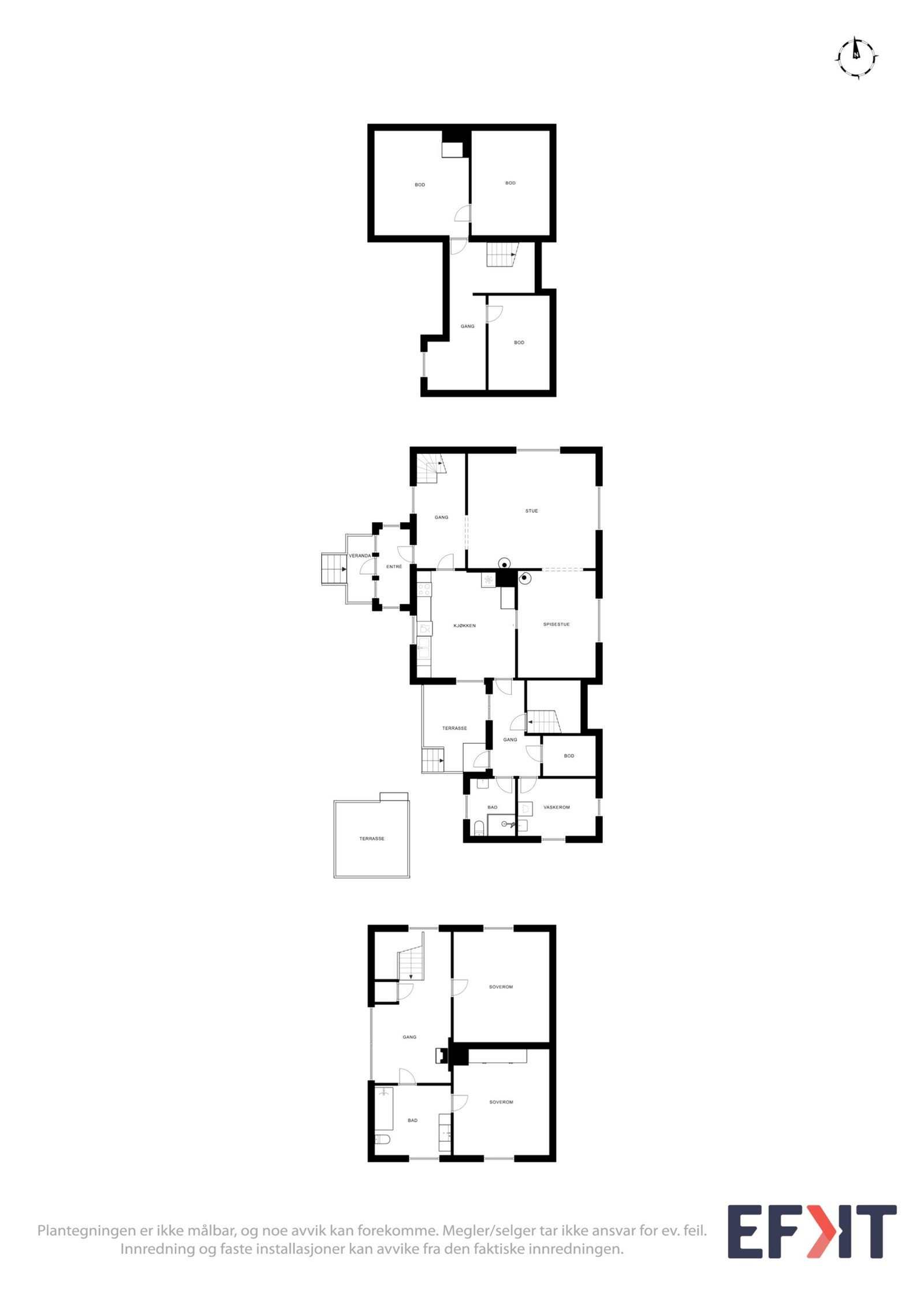Planløsninger våningshus Galleribilde