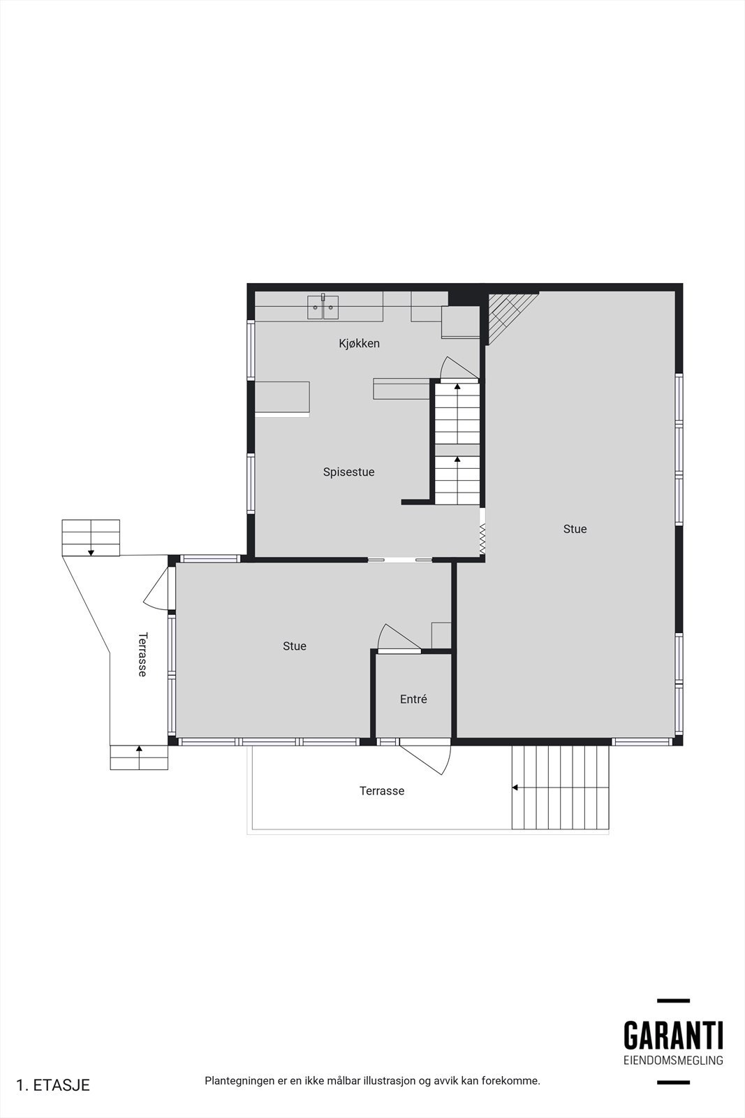 Plantegning hovudetasjen Galleribilde