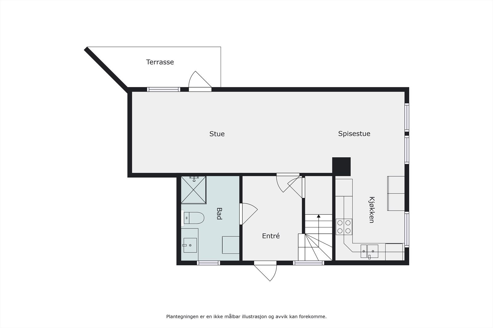 Plantegning hovedetasje Galleribilde