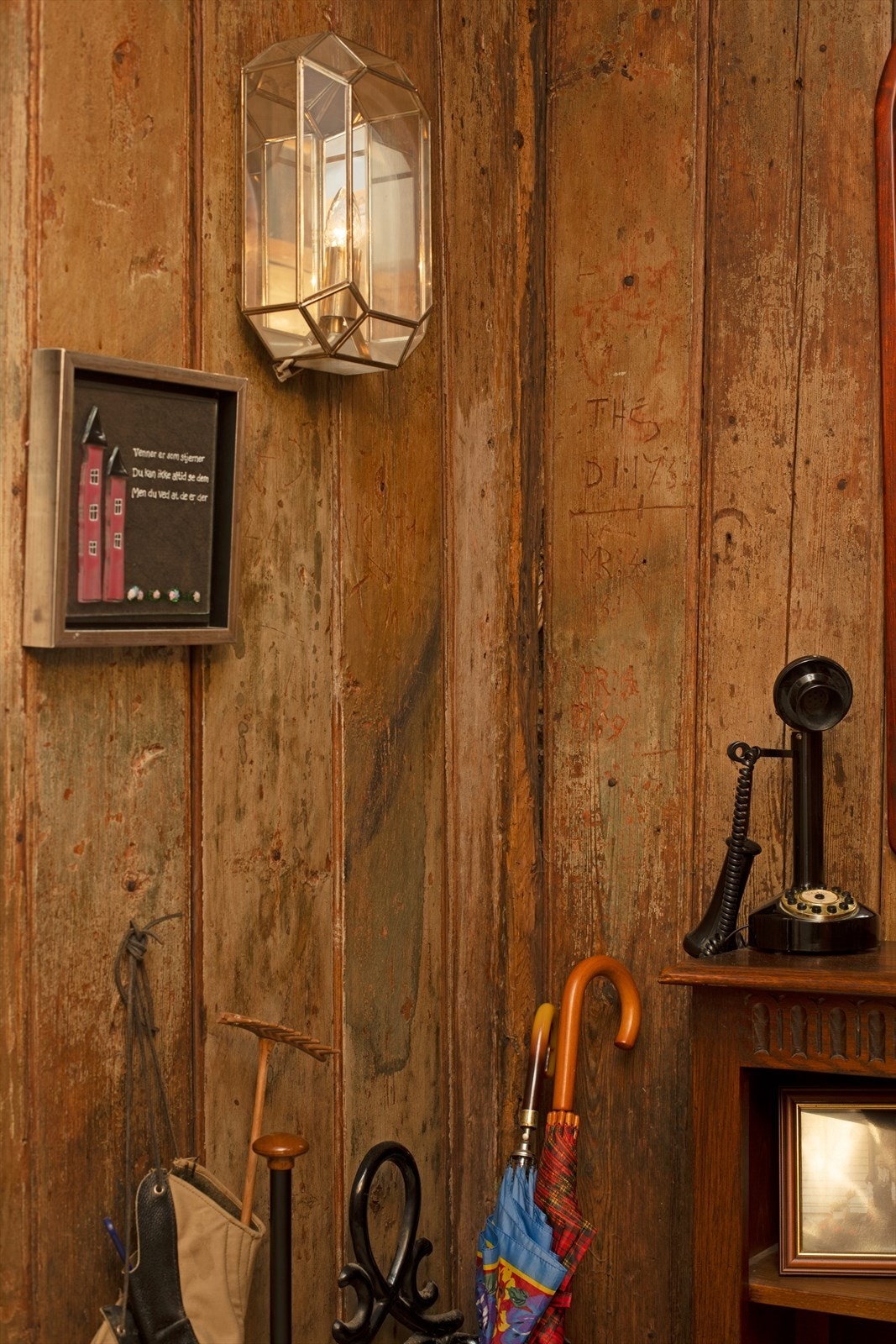 Original tømmervegg Galleribilde