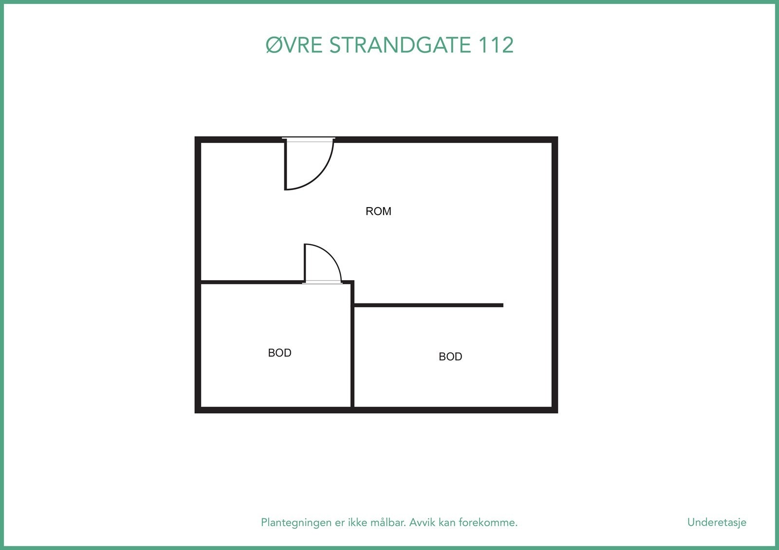 Plantegning kjeller - god lagringsplass Galleribilde