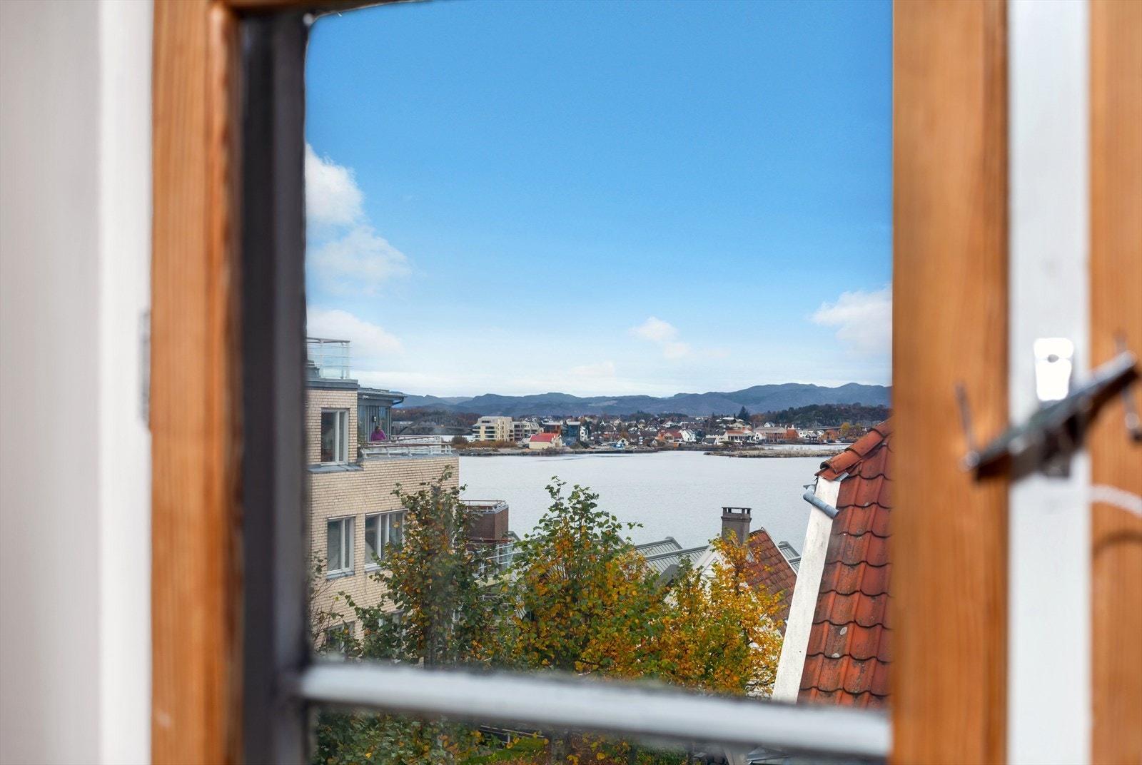 Utsikt over fjorden Galleribilde