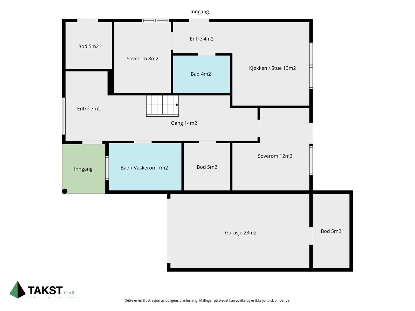 Planskisse 1.etg. Galleribilde