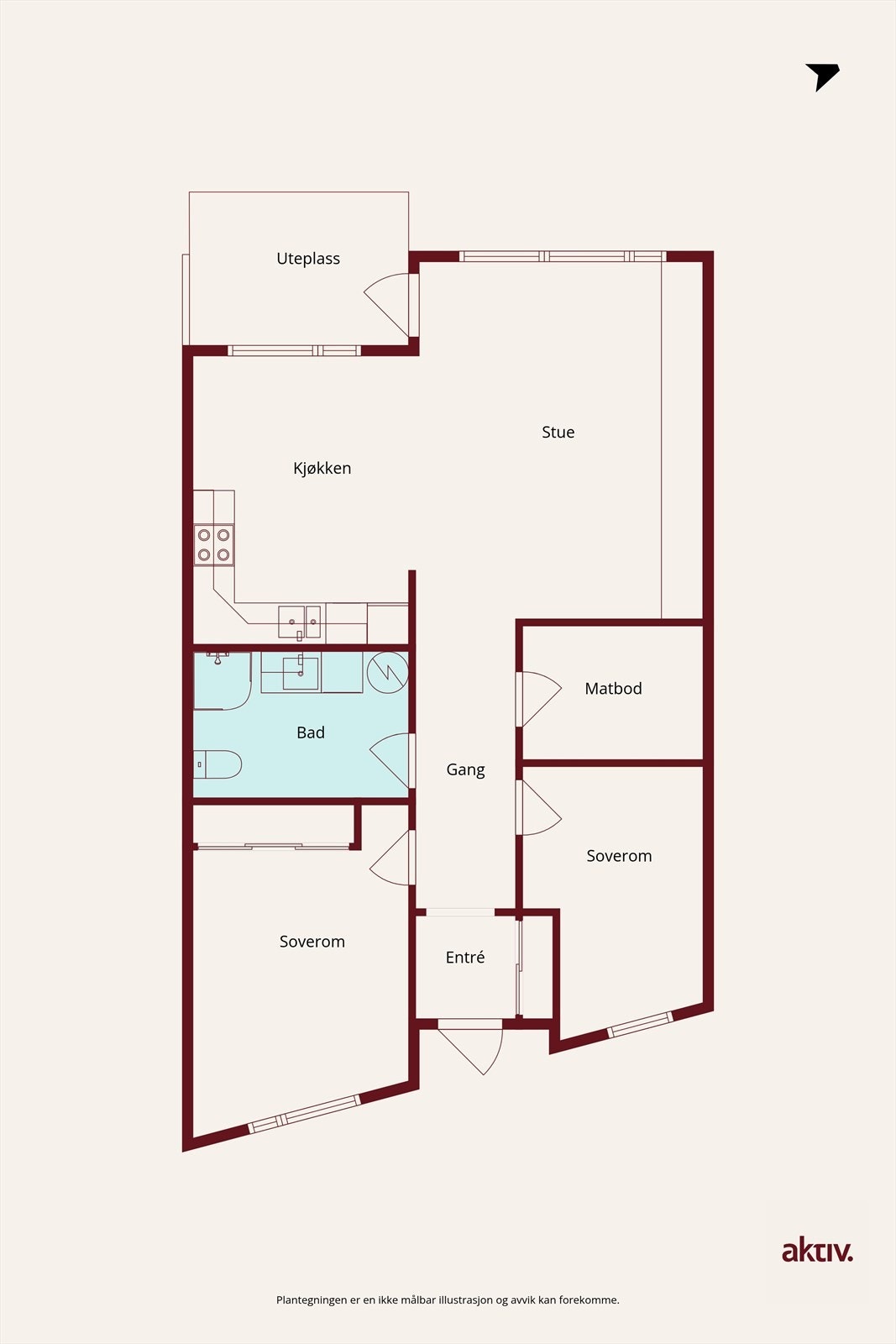 Plantegning Galleribilde