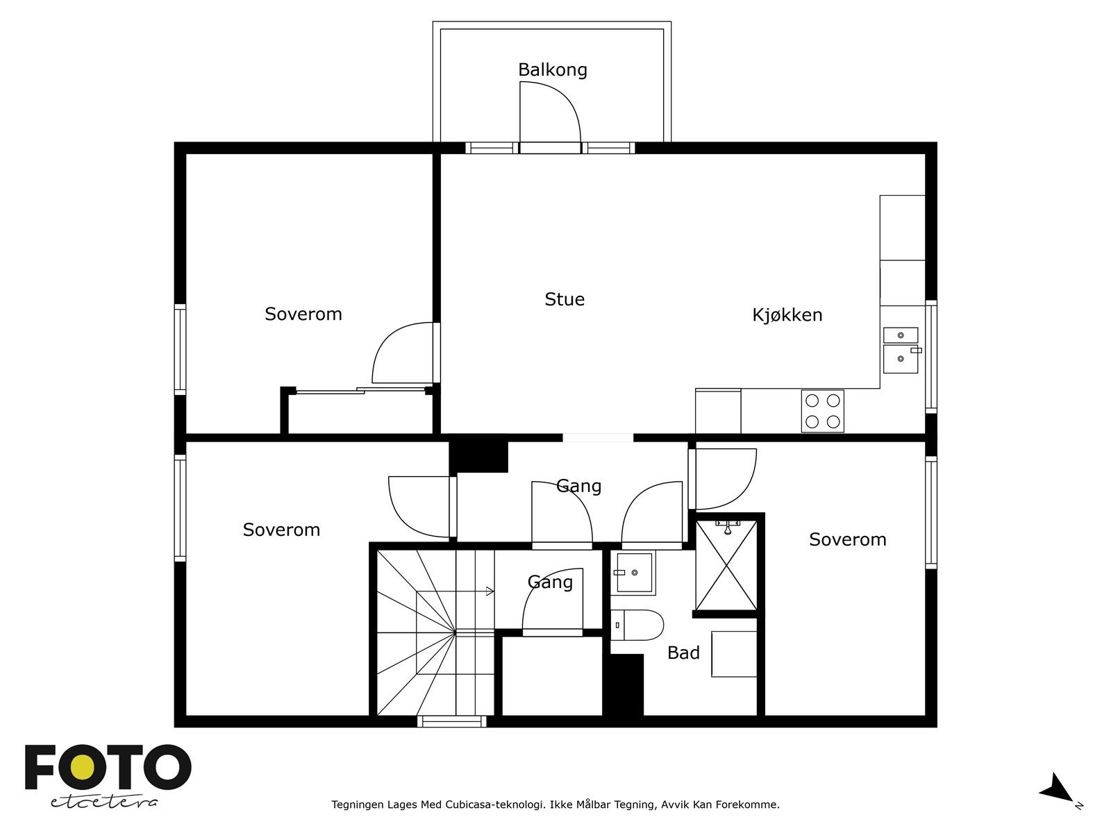Veiledende plantegning 2. etasje. Ikke målbar Galleribilde