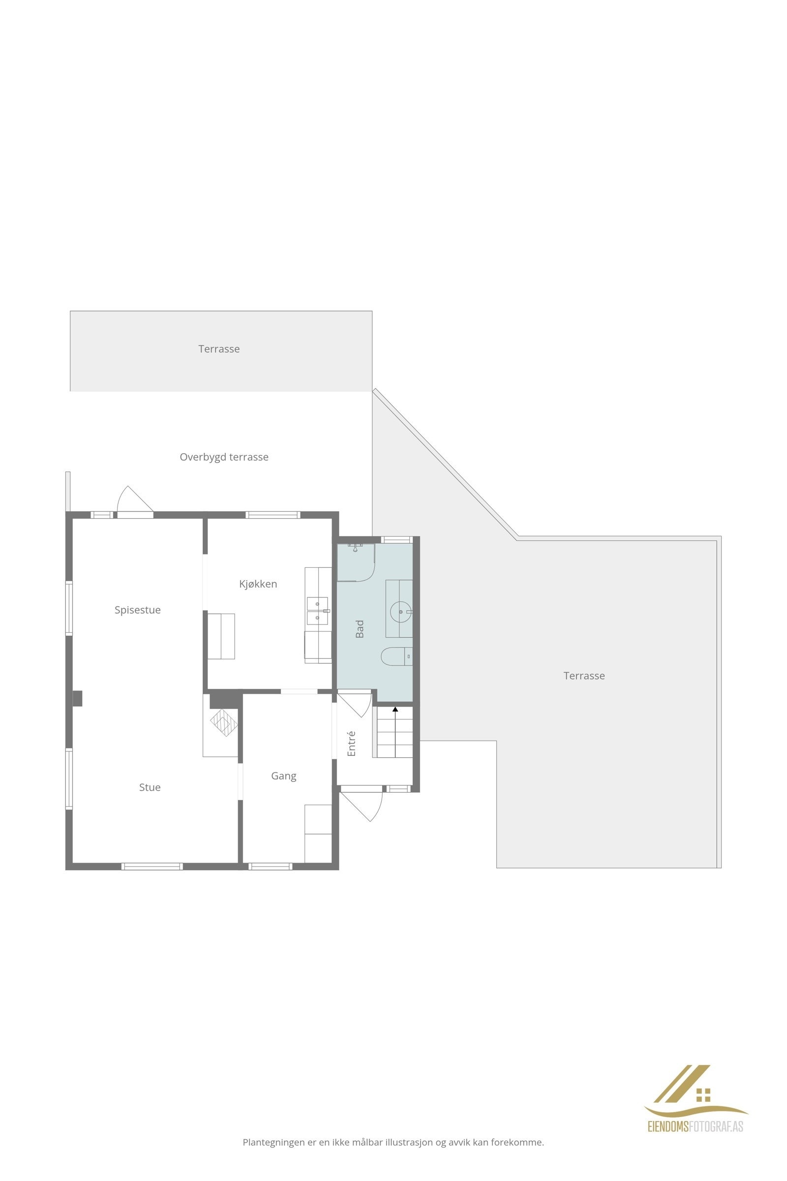 Plantegning 1. etasje. Galleribilde