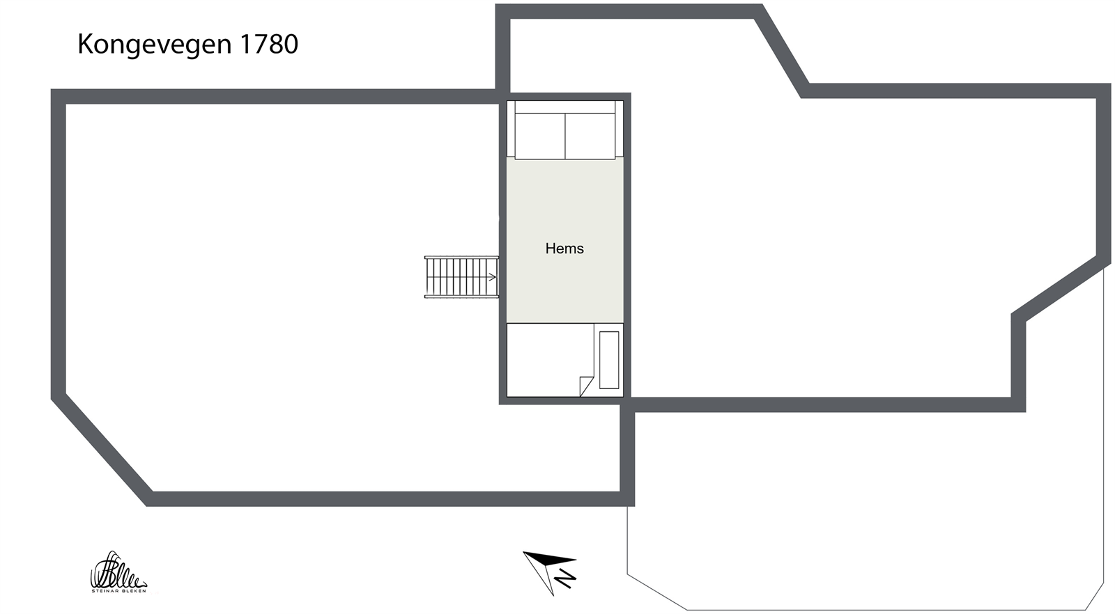 Plantegning - Hems Galleribilde