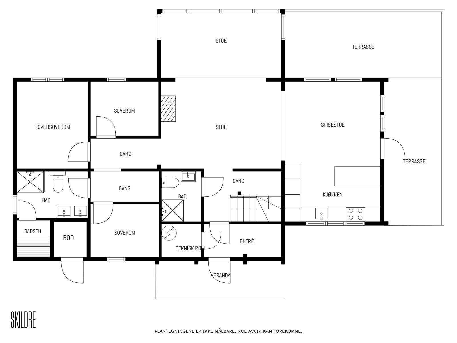 Plantegning - 1. etasje. Galleribilde