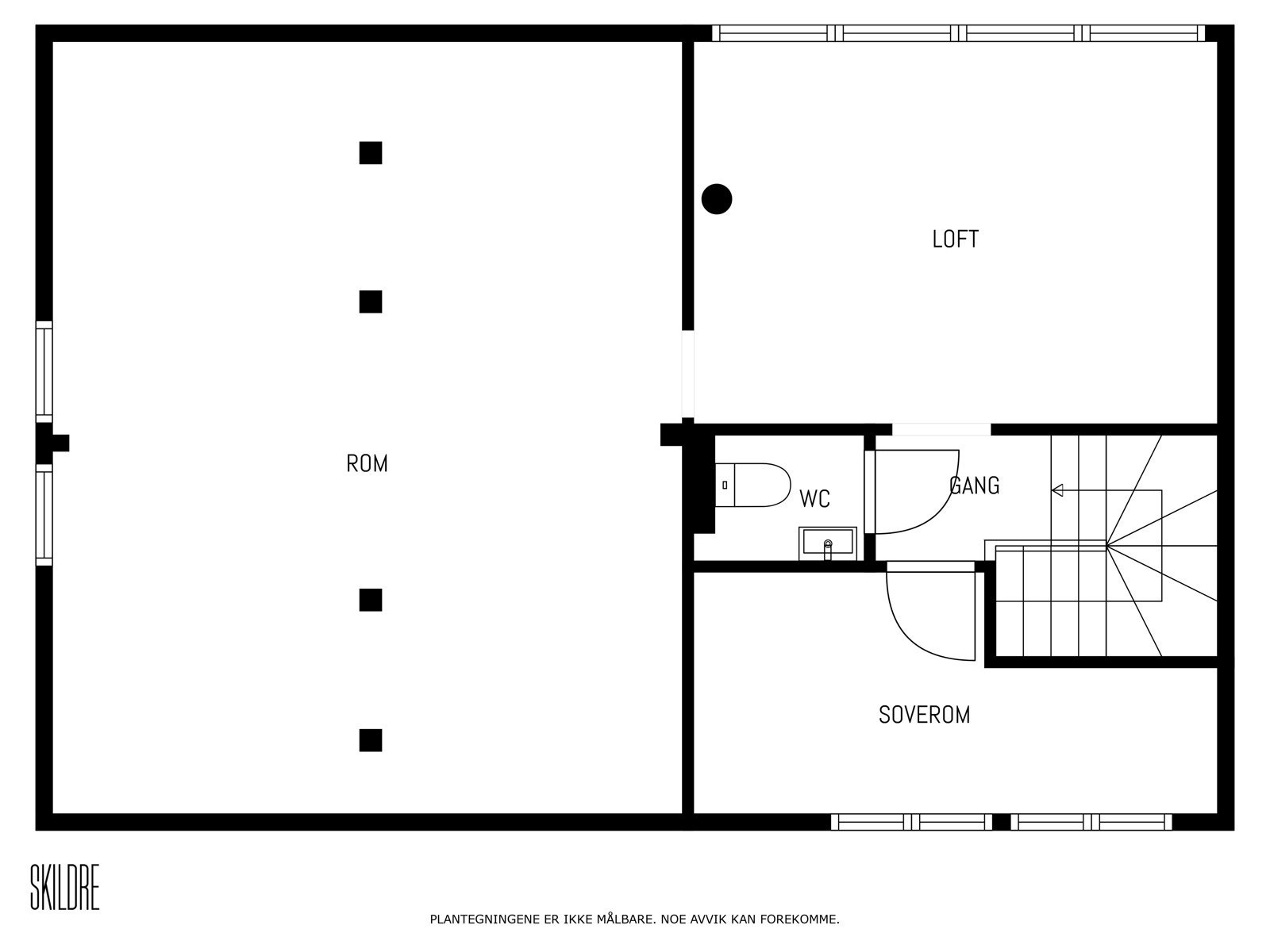 Plantegning - Loft Galleribilde